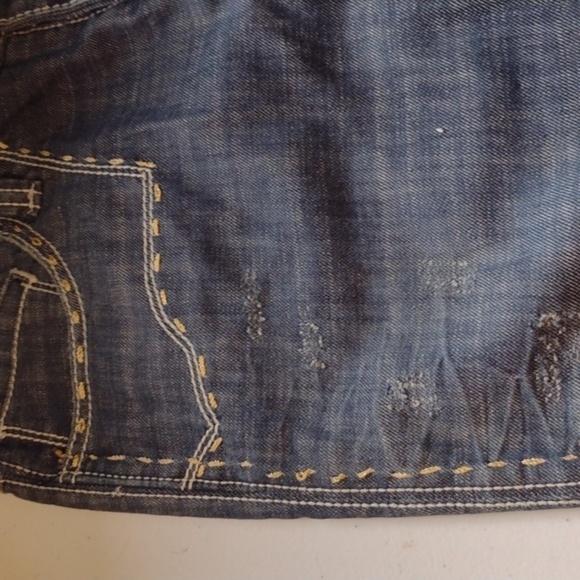 ANTIK denim beaded jeans Y2k style embellished size 29 light distressing Bootcut - Picture 16 of 16